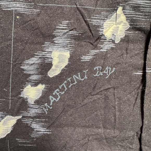 Tori Richard Shirt Mens XL Black Hawaiian Cocktail Palm Tree Aloha Camp Top - Picture 5 of 12